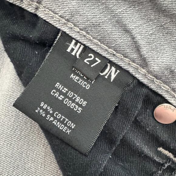 Hudson Jeans Womens Sz 27 Gray Krista Super Skinny Low Rise Preppy Bodycon - Picture 7 of 16